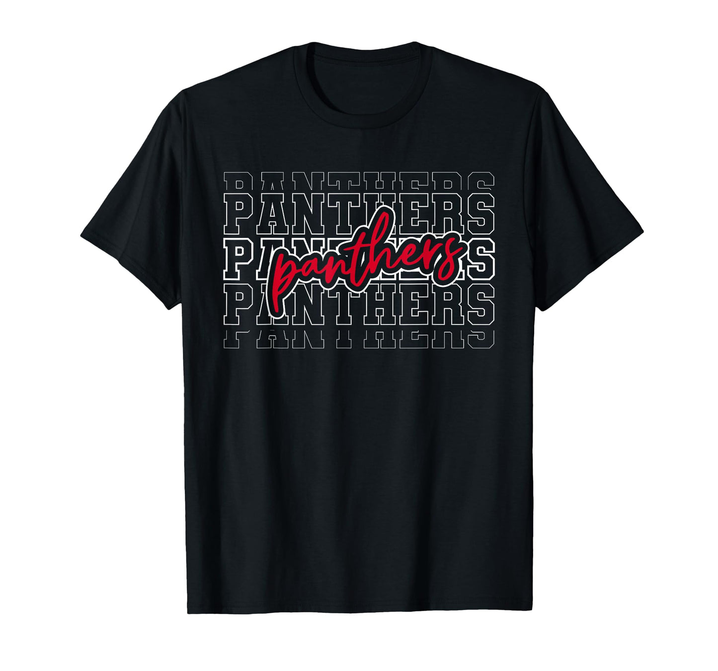 Vintage Panthers School Sports Name Spirit Back To School T-Shirt