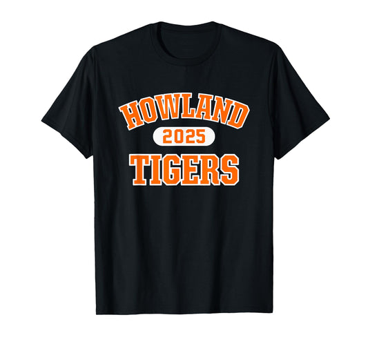 Howland Tigers High School Arch 2025 T-Shirt