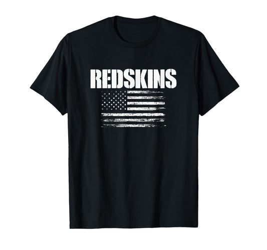 Kingston Redskins USA Flag Pride T-Shirt