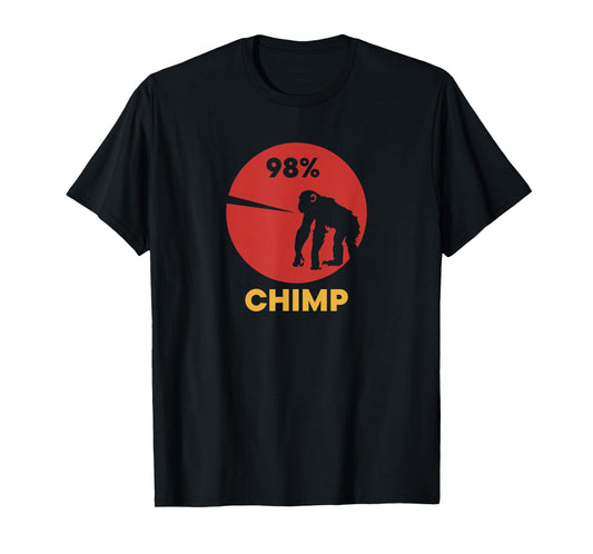 98% Chimp Funny Workout Fitness Enthusiasts T-Shirt