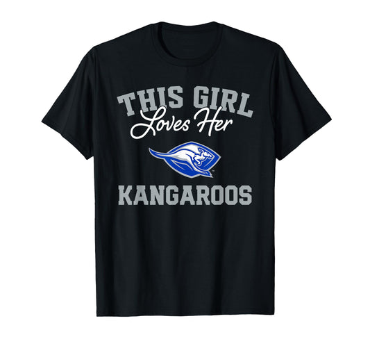 Weatherford Kangaroos Logo This Girl Loves Her HS T-Shirt