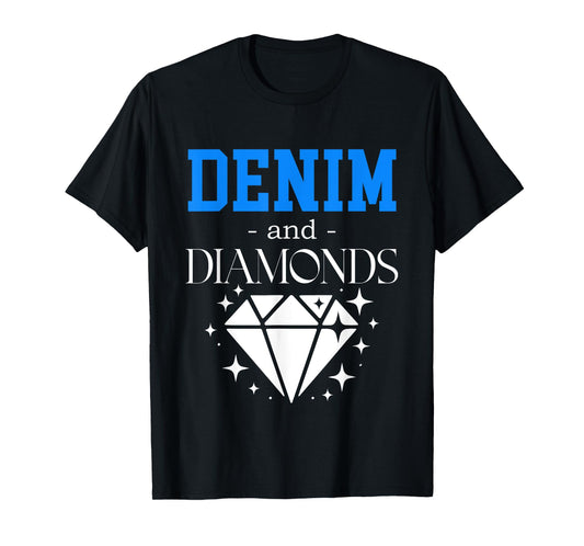 Denim & Diamonds Country Classy Jeans Jewelry Girls Night T-Shirt