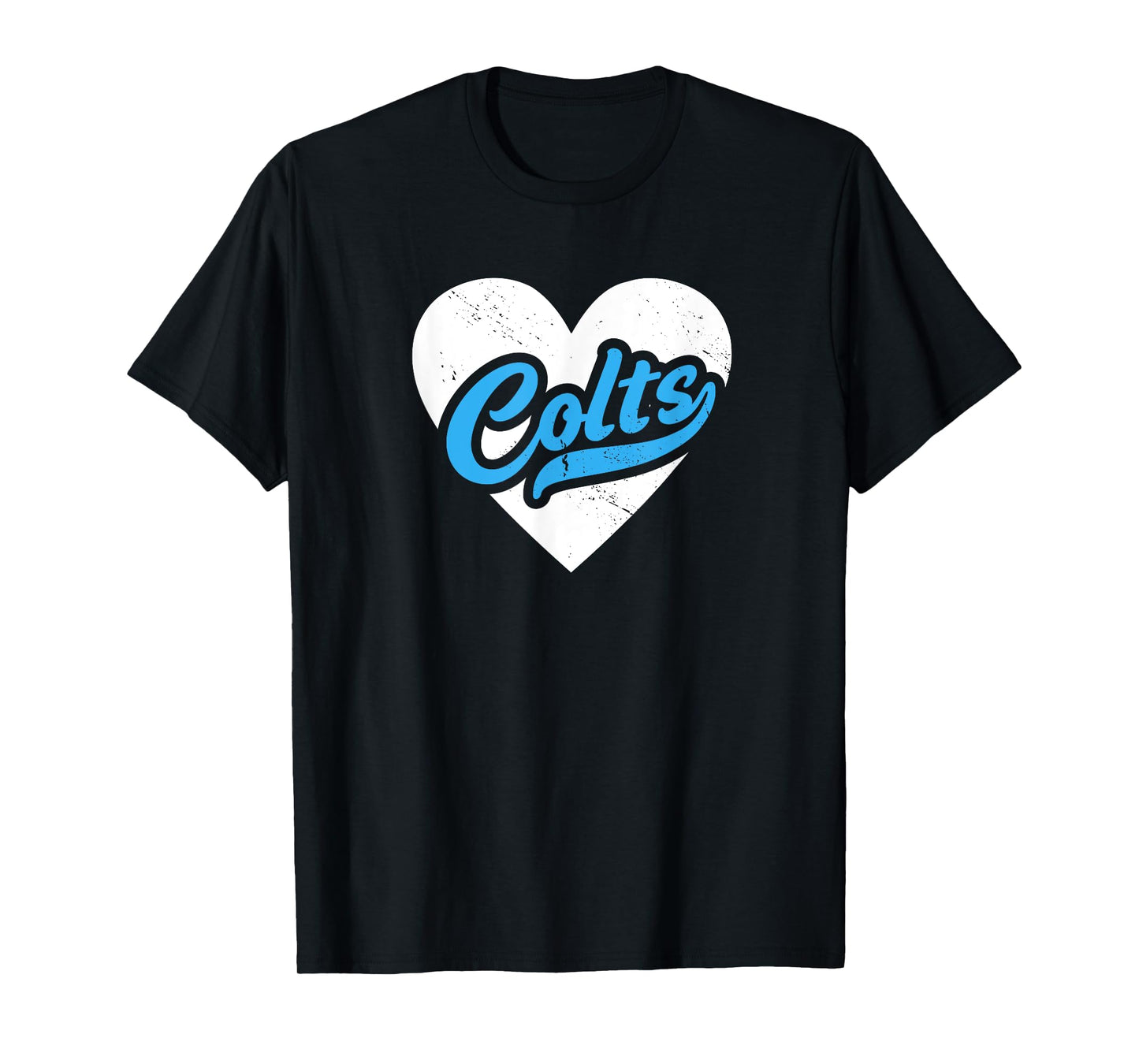 Vintage Colts High School Go Colts Pride Heart T-Shirt