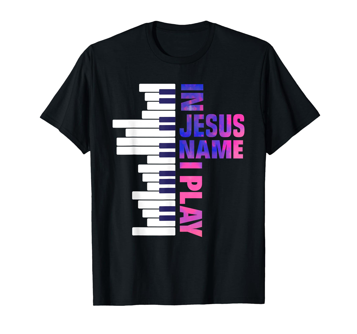 Christian Jesus Piano Player Pianist Keyboard Player Piano T-Shirt