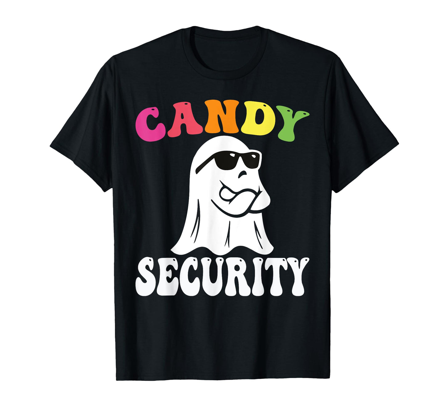 Funny Ghost Candy Security Halloween Costume Halloween Candy T-Shirt