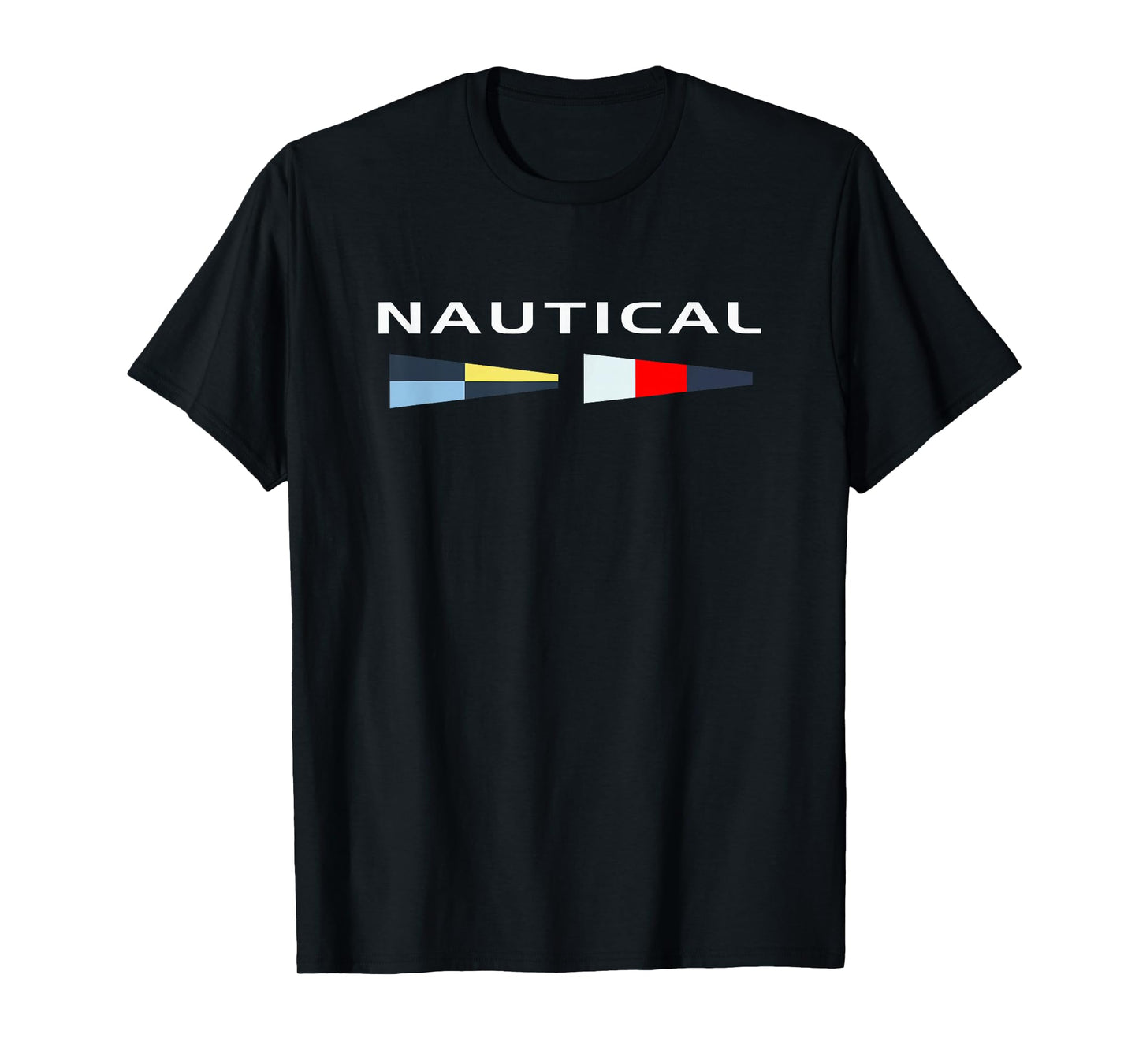 Nautical Maritime Flags Cool Men Women Boy Girl Sailboat T-Shirt