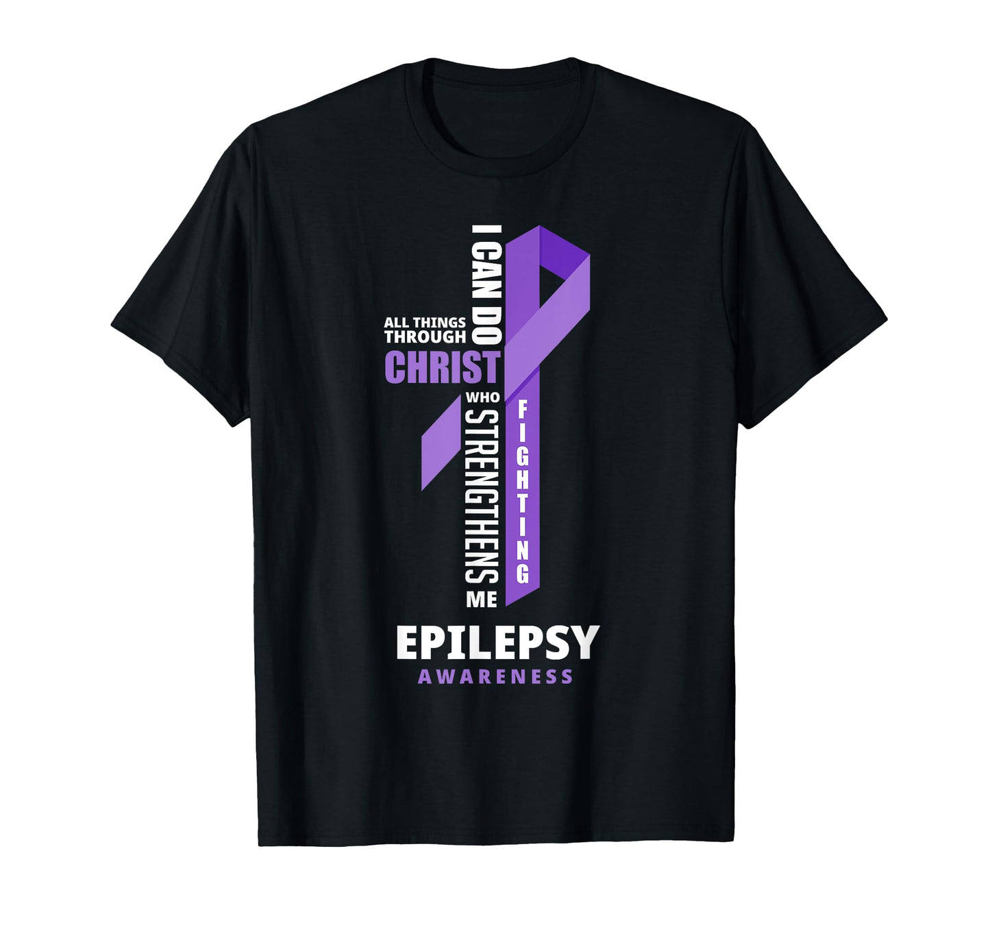 Epilepsy Warrior God Jesus Christ Epilepsy Awareness T-Shirt