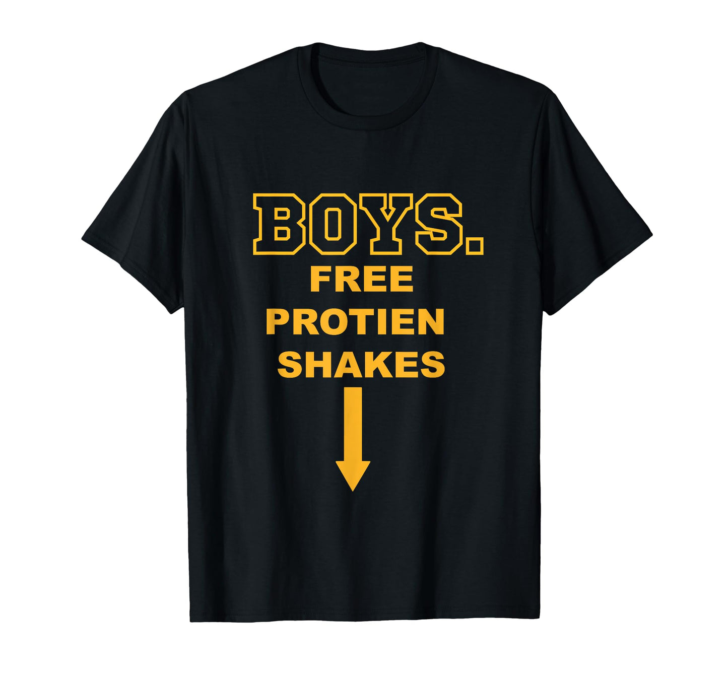 Boys Free Protein Shakes humorous gym T-Shirt