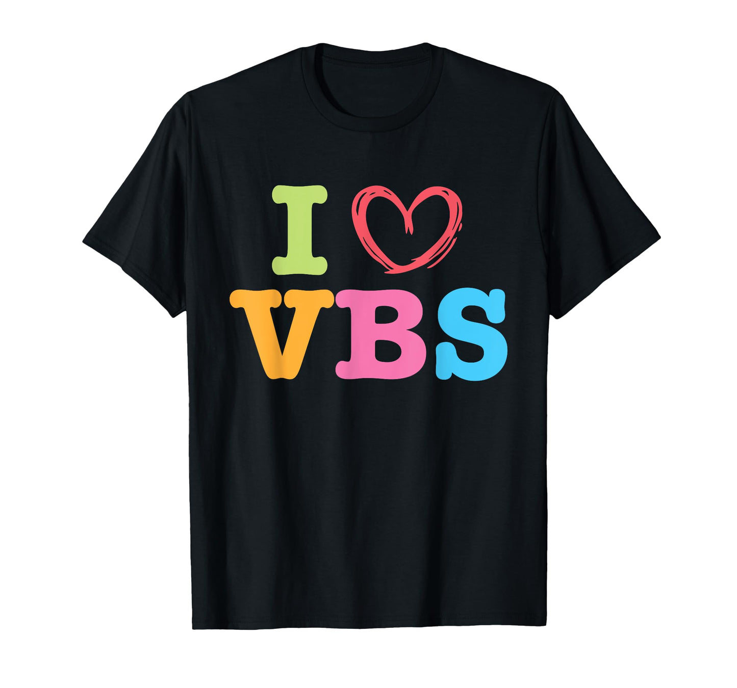 I Love VBS I Heart Vacation Bible School Crew Bible Study T-Shirt