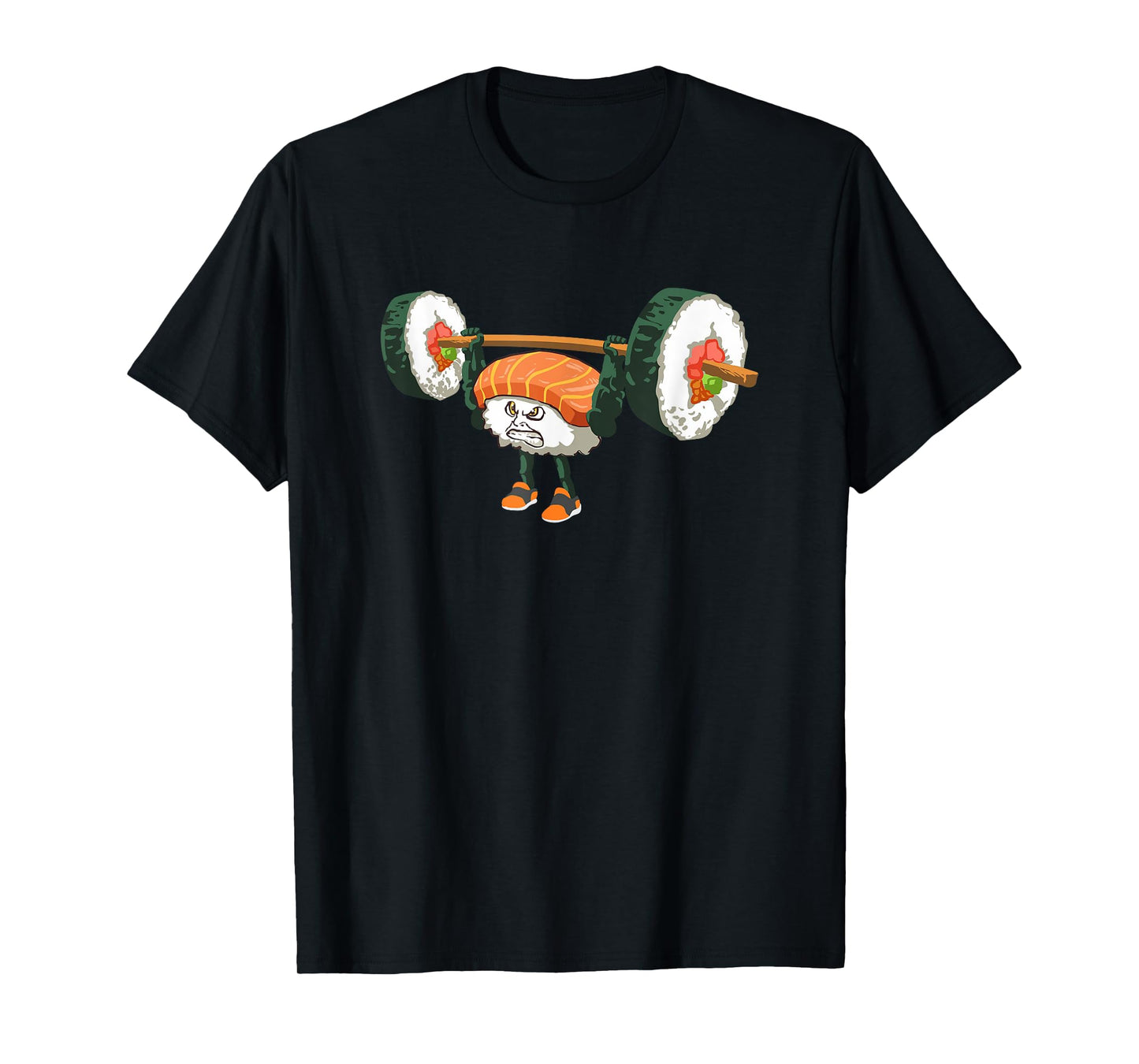 Funny Bodybuilder Sushi Lifting Weights Gift T-Shirt