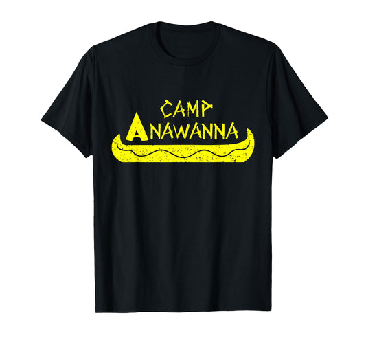 Camp Anawanna Outfits Unisex-Adults Vintage T-Shirt Black Small Classic Fit Crew Neck Short Sleeve