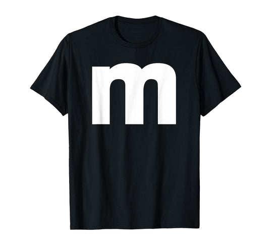 Letter M Capital Alphabet, Groups Halloween T-Shirt
