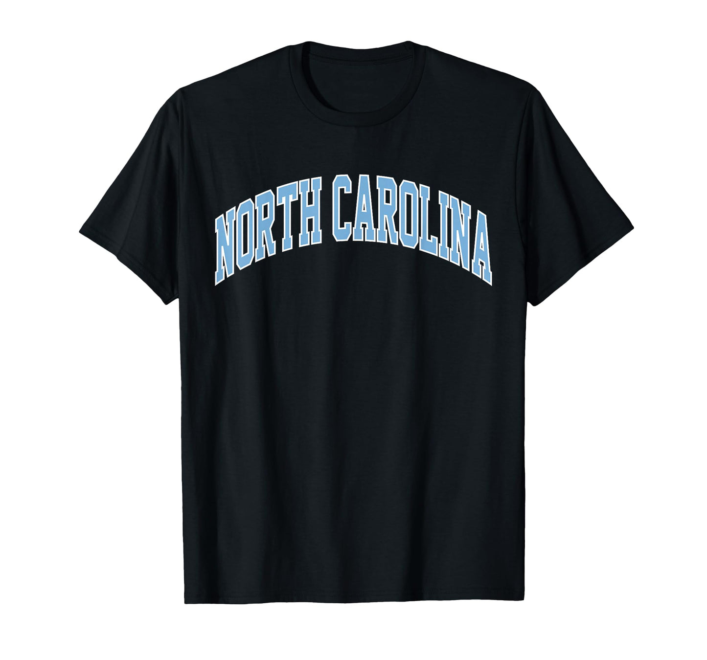 Retro North Carolina Blue Souvenir Simple North Carolina Tee T-Shirt