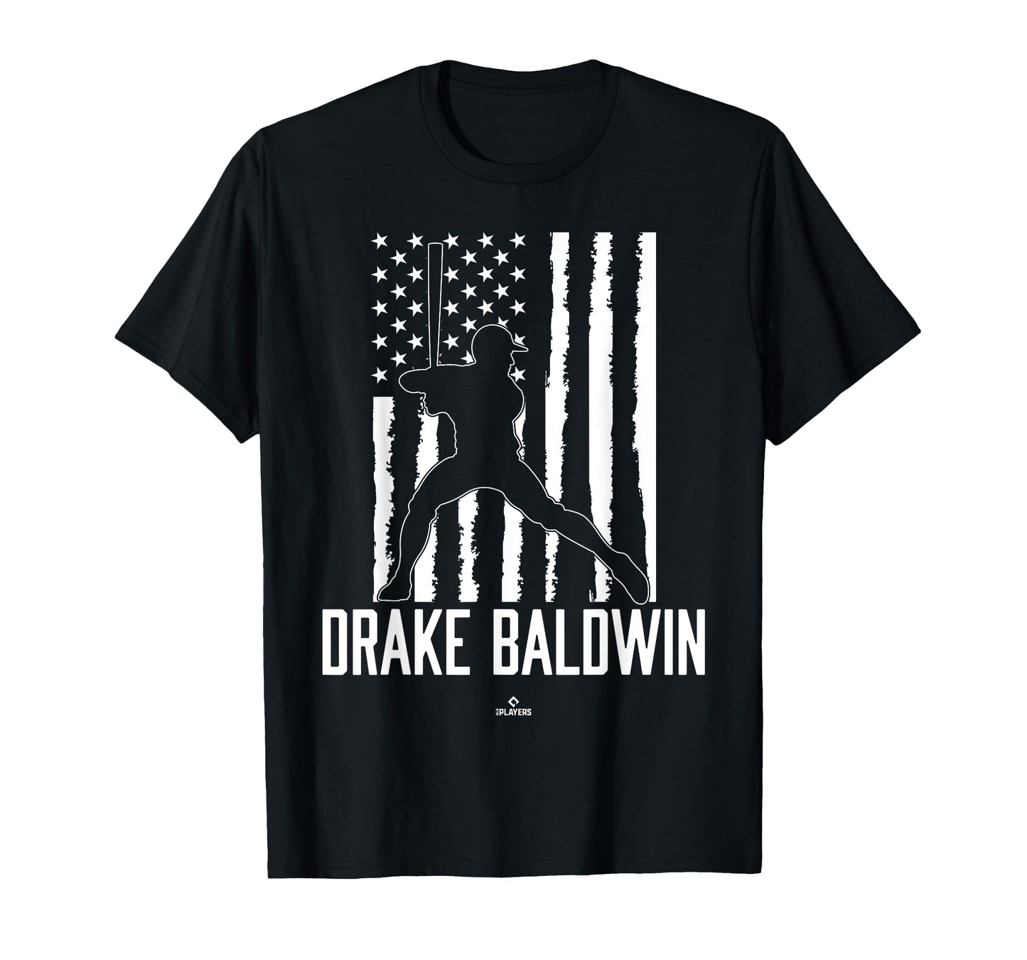 Distressed Flag Swing Drake Baldwin Prospect Baseball Fan T-Shirt