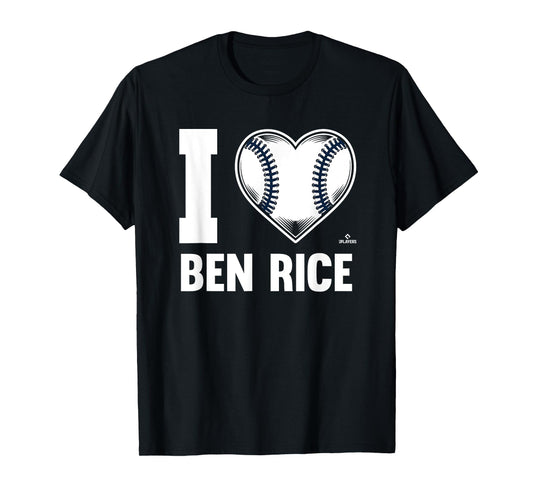 I Heart Ben Rice Prospect Baseball Fan Gear T-Shirt