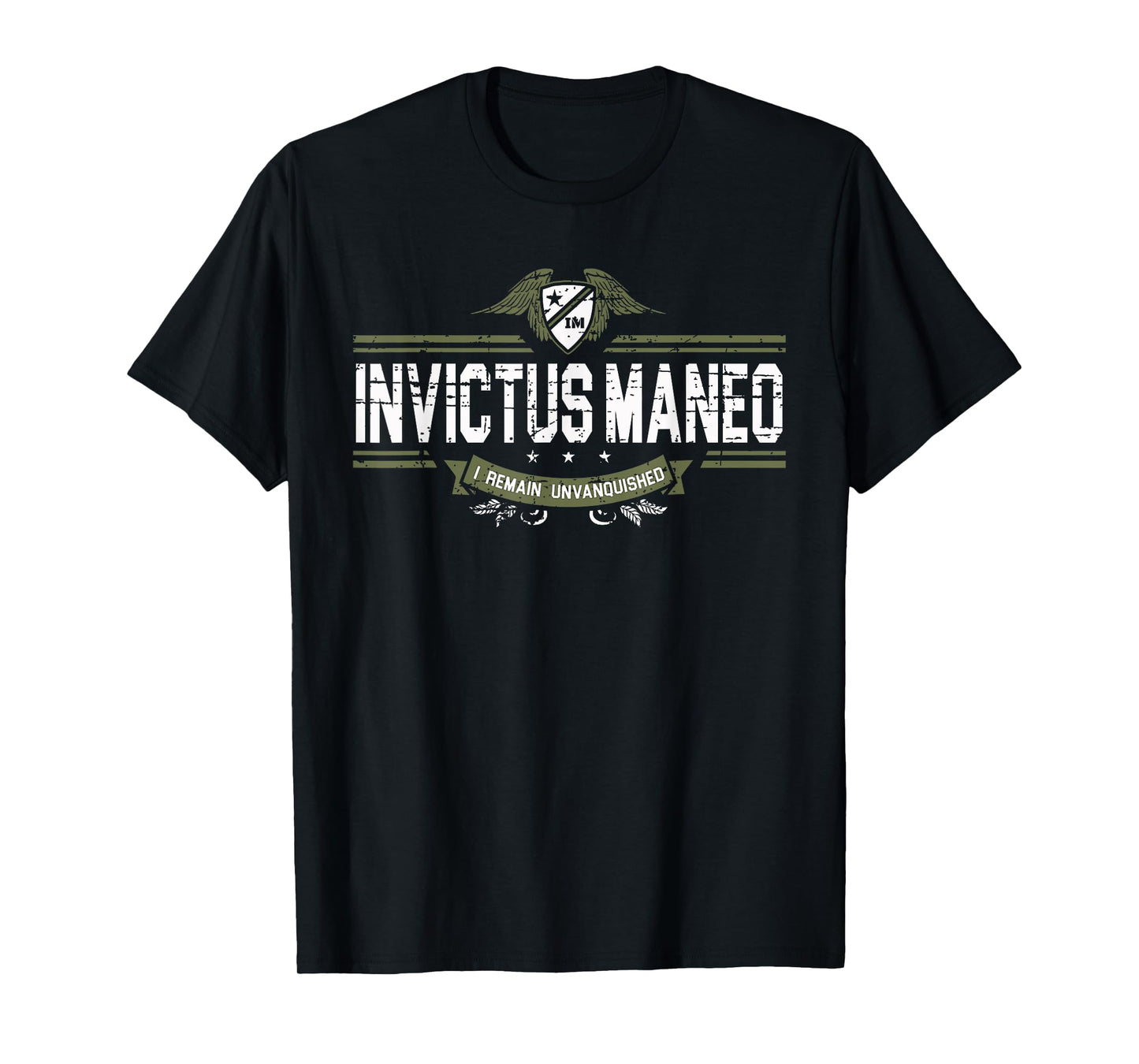 Invictus Maneo - meaning in Latin "I Remain Unvanquished" T-Shirt