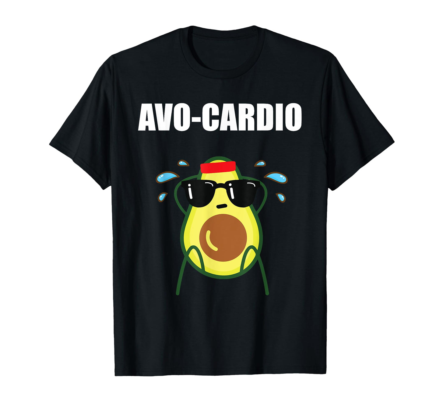 Funny Gym Exercise Pun Avocado Avo-Cardio T-Shirt