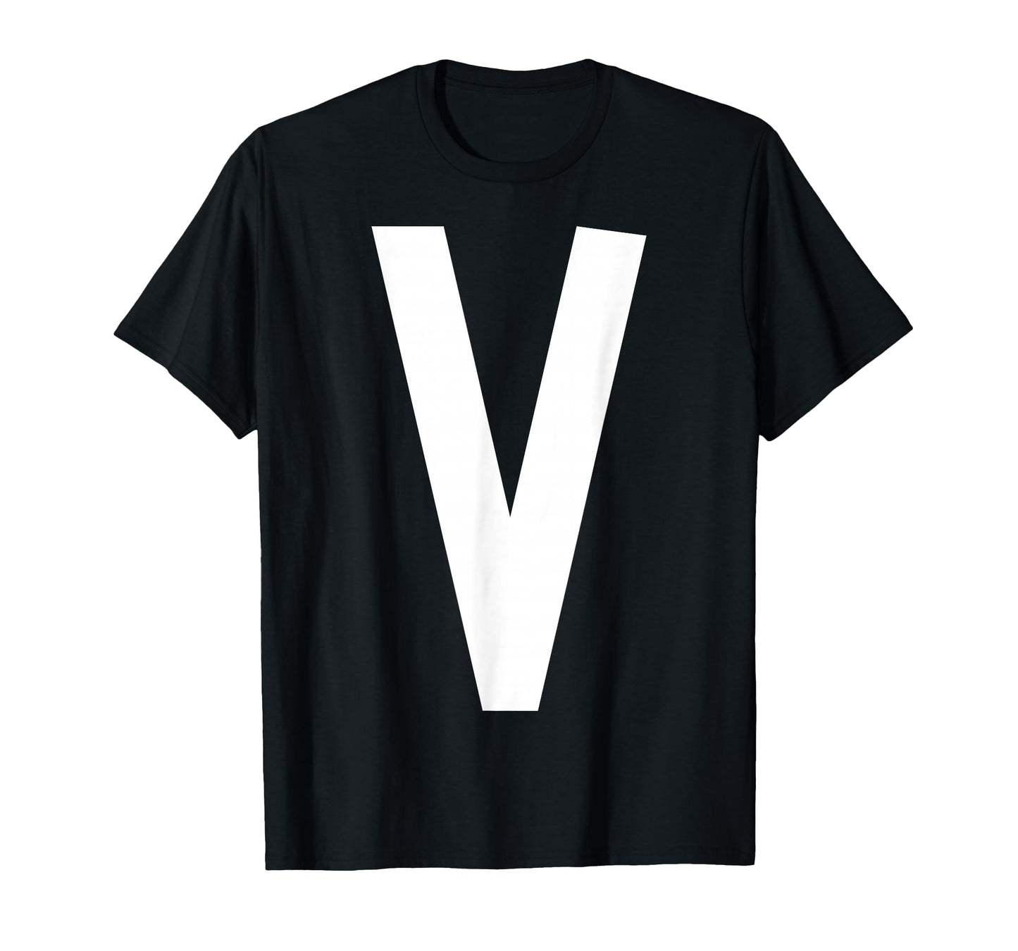 Letter V Funny Group Matching Christmas Costume 2025 Family T-Shirt