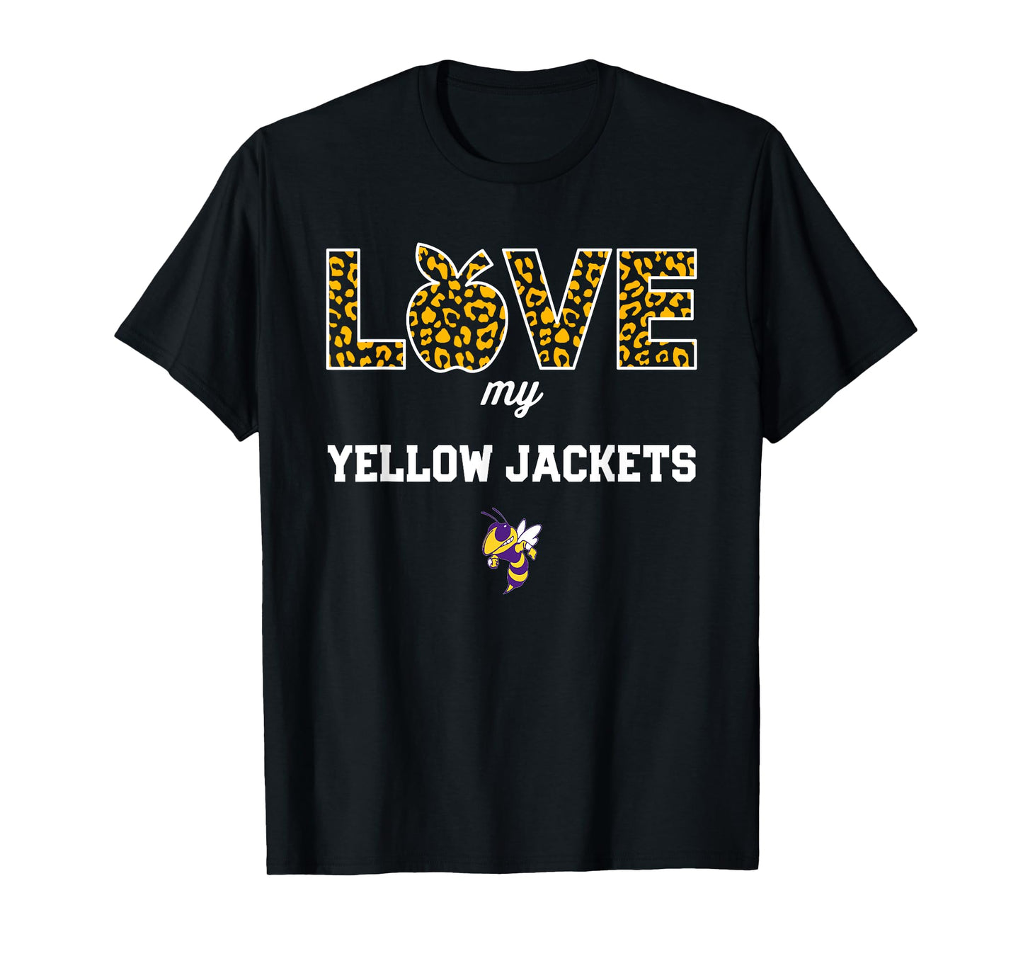 Greenville Yellow Jackets Logo Love My Team HS T-Shirt