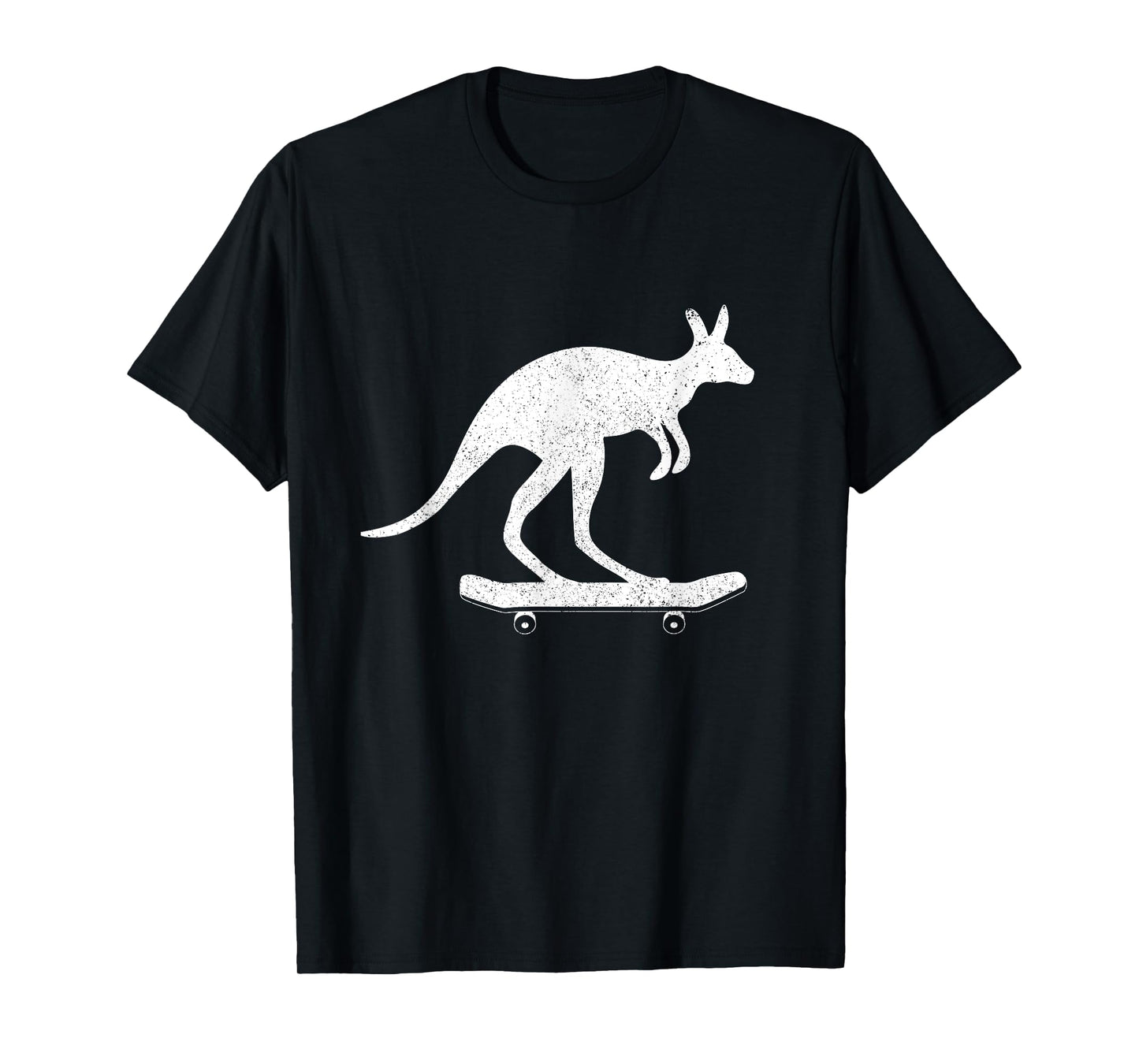 Cool Kangaroo rides Skateboard Fun Australia Travel Gift T-Shirt