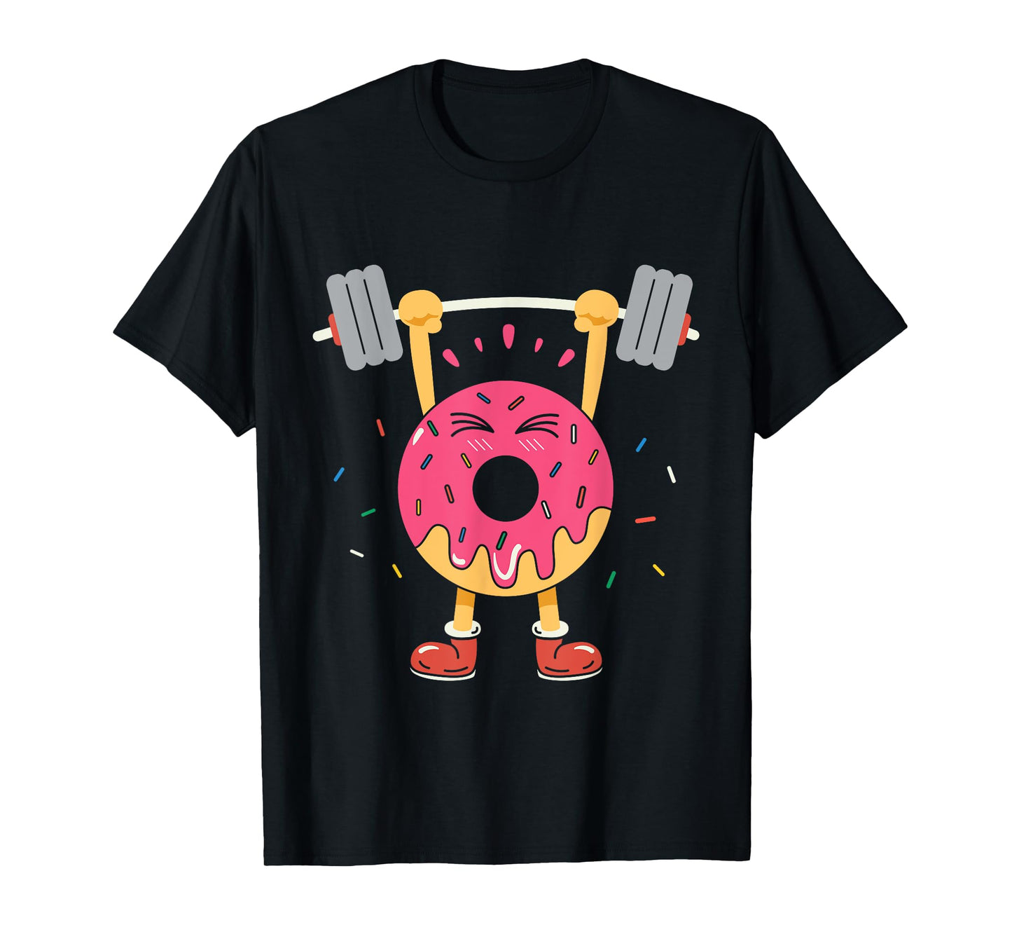 Weightlifting Funny Fitness Workout Gym Donut Lover Gift T-Shirt