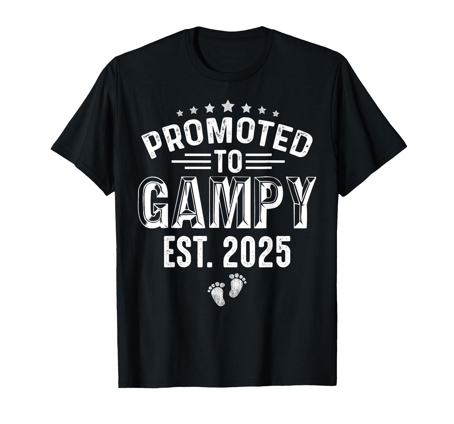 Promoted To Gampy est.2025 Fathers Day First time Gampy T-Shirt