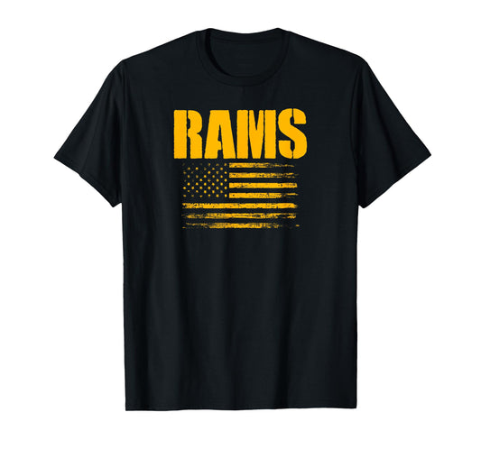 Ringgold Rams USA Flag Pride T-Shirt