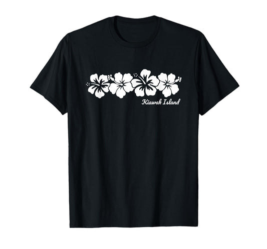 Kiawah Island South Carolina Hibiscus Flower Souvenir T-Shirt