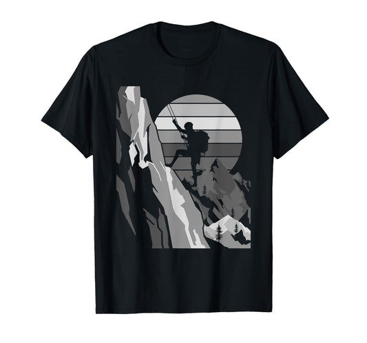 Mountain Climber Funny Rock Climbing Bouldering Men Women T-Shirt