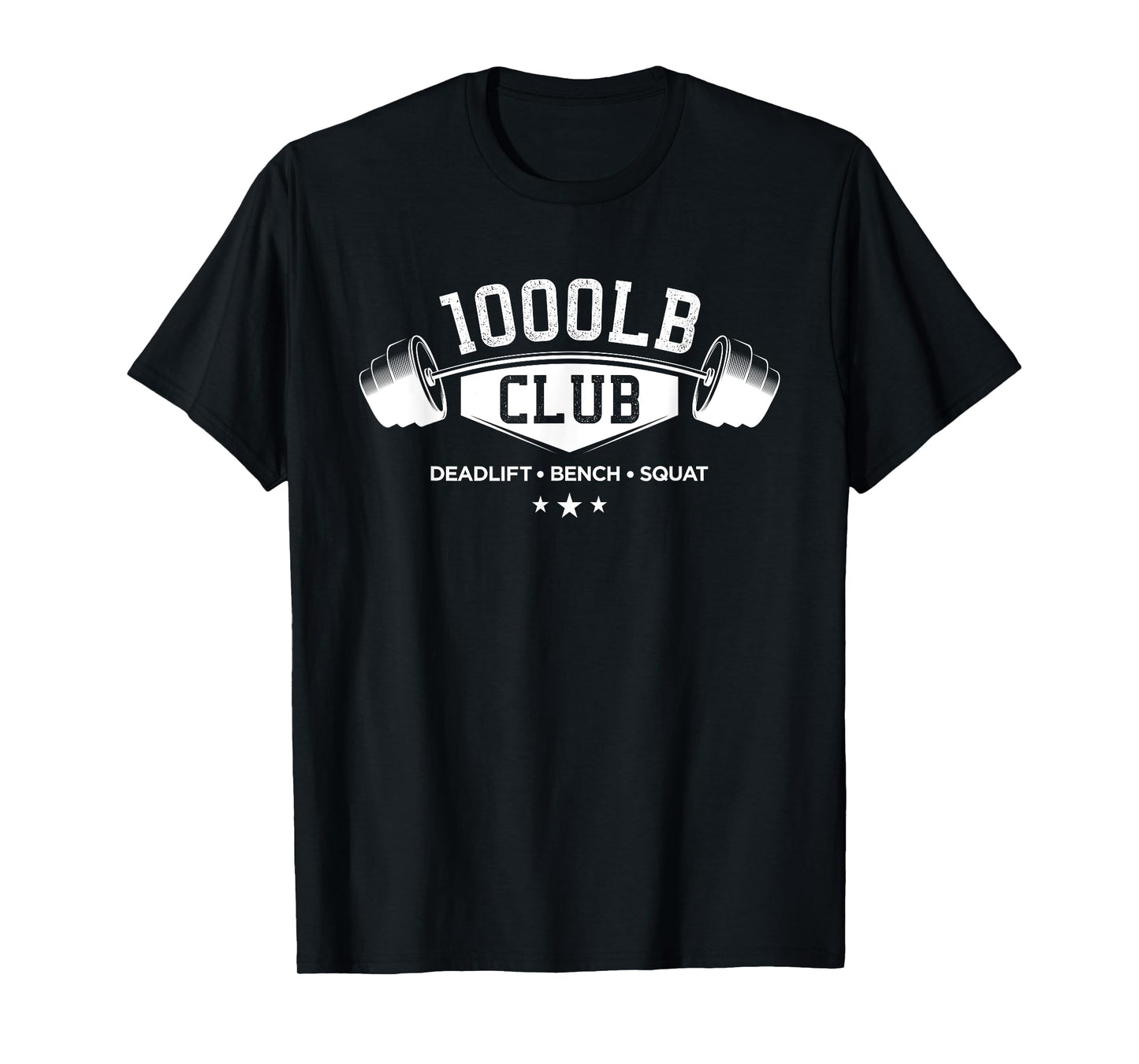 1000 Lb Pound Club Gym Weightlifting Deadlift Bench Squat T-Shirt