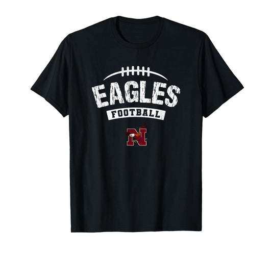 Niceville Eagles Logo Football Distressed HS T-Shirt