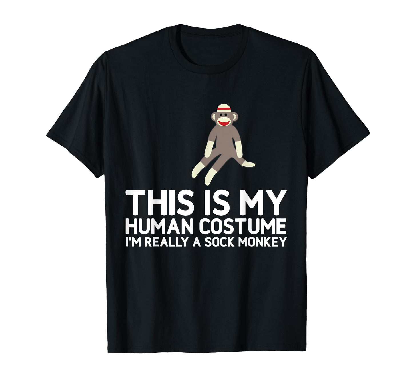 Funny Sock Monkeys Tee for Sock Monkey Lovers Human Costume T-Shirt