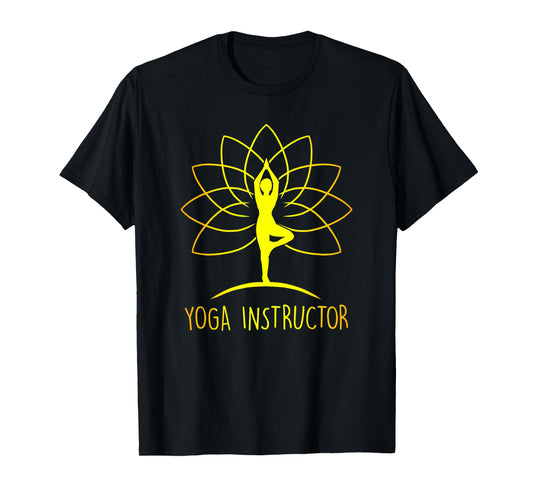 Yoga Instructor Lotus Flower Cool Meditation Instructor Gift T-Shirt
