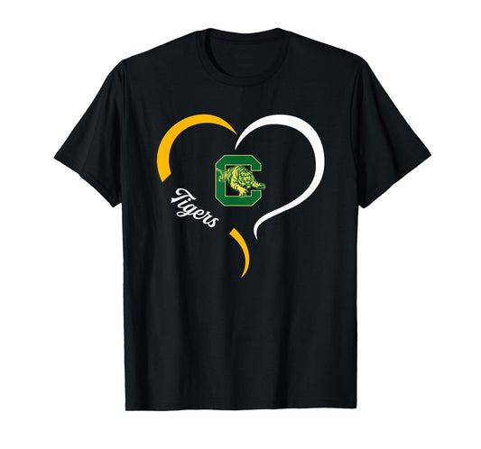 Conway Tigers Logo Half Heart Slogan HS T-Shirt