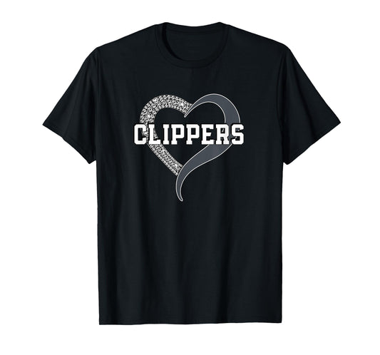 Clippers Clearview Diamond Heart HS T-Shirt