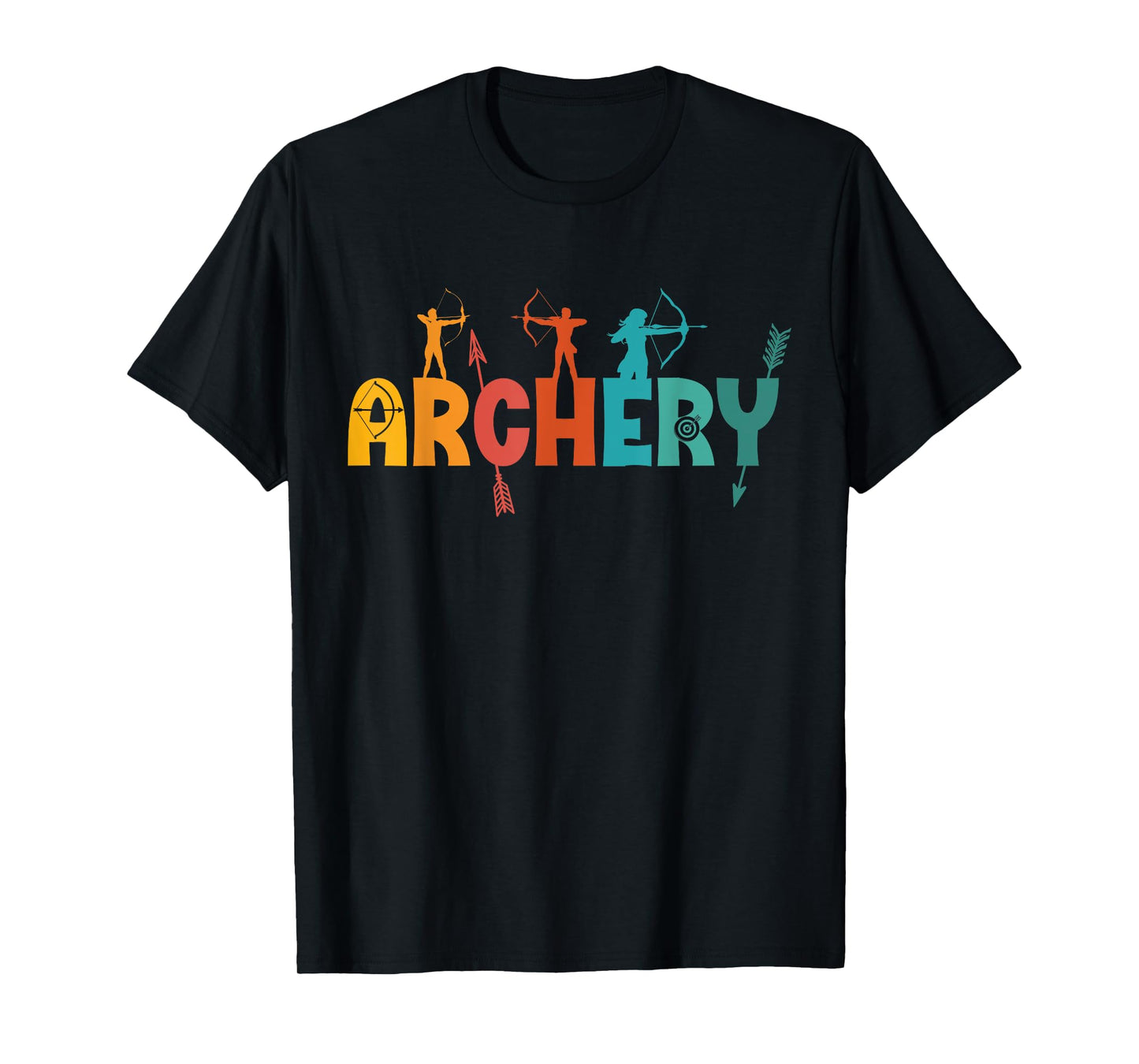 Archery Vintage Archer Sport Competition Bow Arrow Target T-Shirt