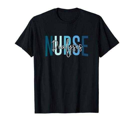 Vintage Dialysis Nurse Appreciation Day Apparel Funny Dialysis Nurse T-Shirt, Unisex-Adults, Black, Small, Short Sleeve, T-Shirt, Nursing, Novelty T-Shirts