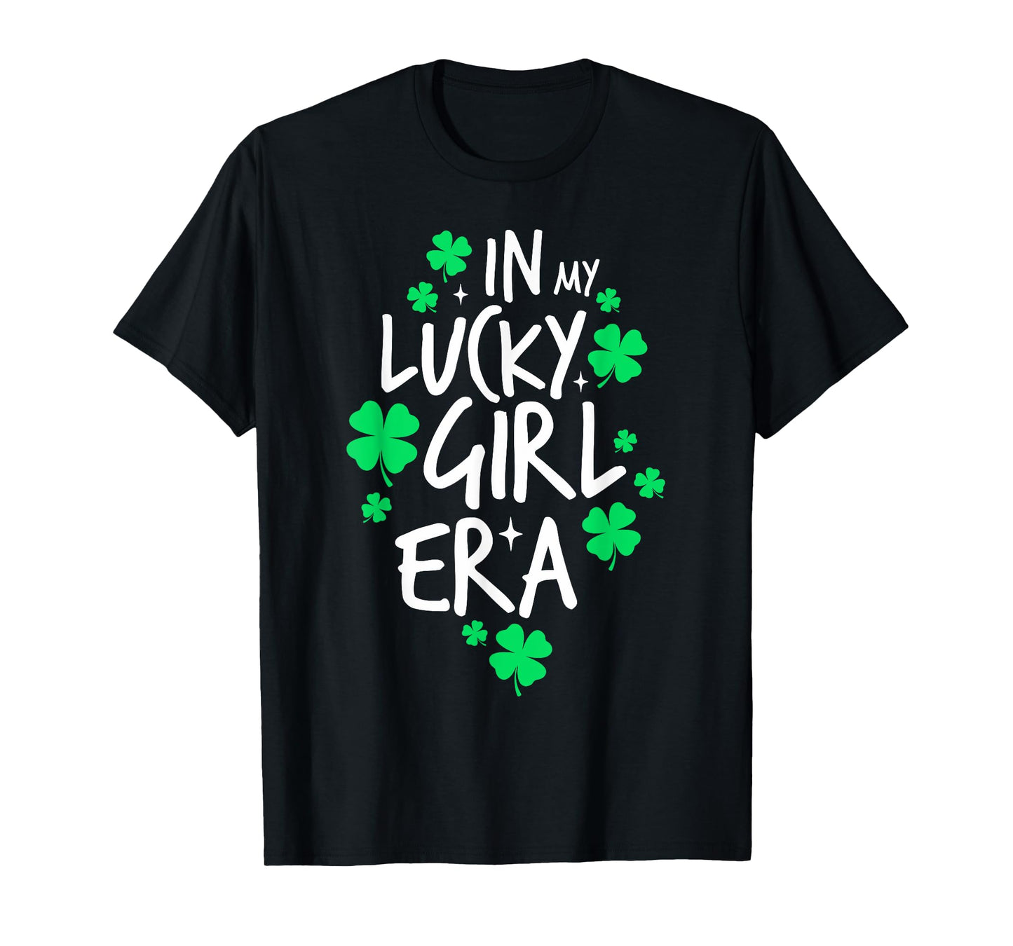 In My Lucky Girl Era St. Patrick's Day Girls Women Pajama T-Shirt
