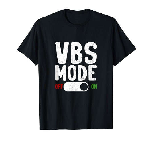 VBS Vacation Bible School Mode On Summer Christian Teacher T-Shirt