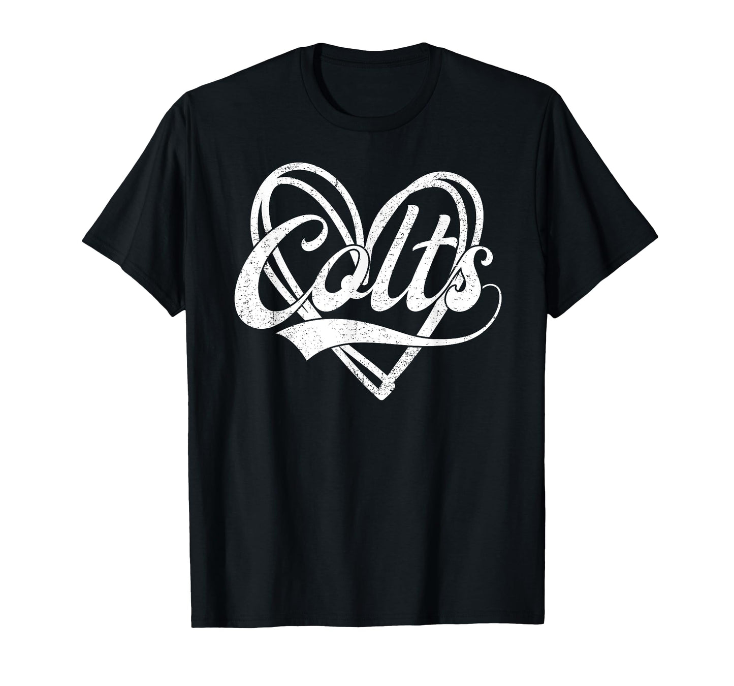 Colts Heart Name Vintage Retro Men Women Kids Girls T-Shirt