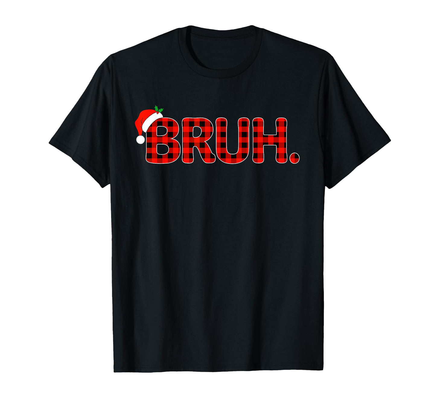Bruh Christmas Shirt for Boys Girls Kids Funny Xmas Pajamas T-Shirt