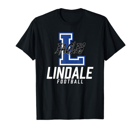 Lindale Eagles Logo Football Team HS T-Shirt