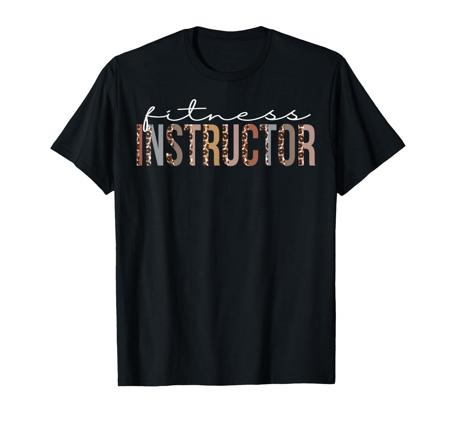 Fitness Instructor Leopard Appreciation For Women For Work T-Shirt