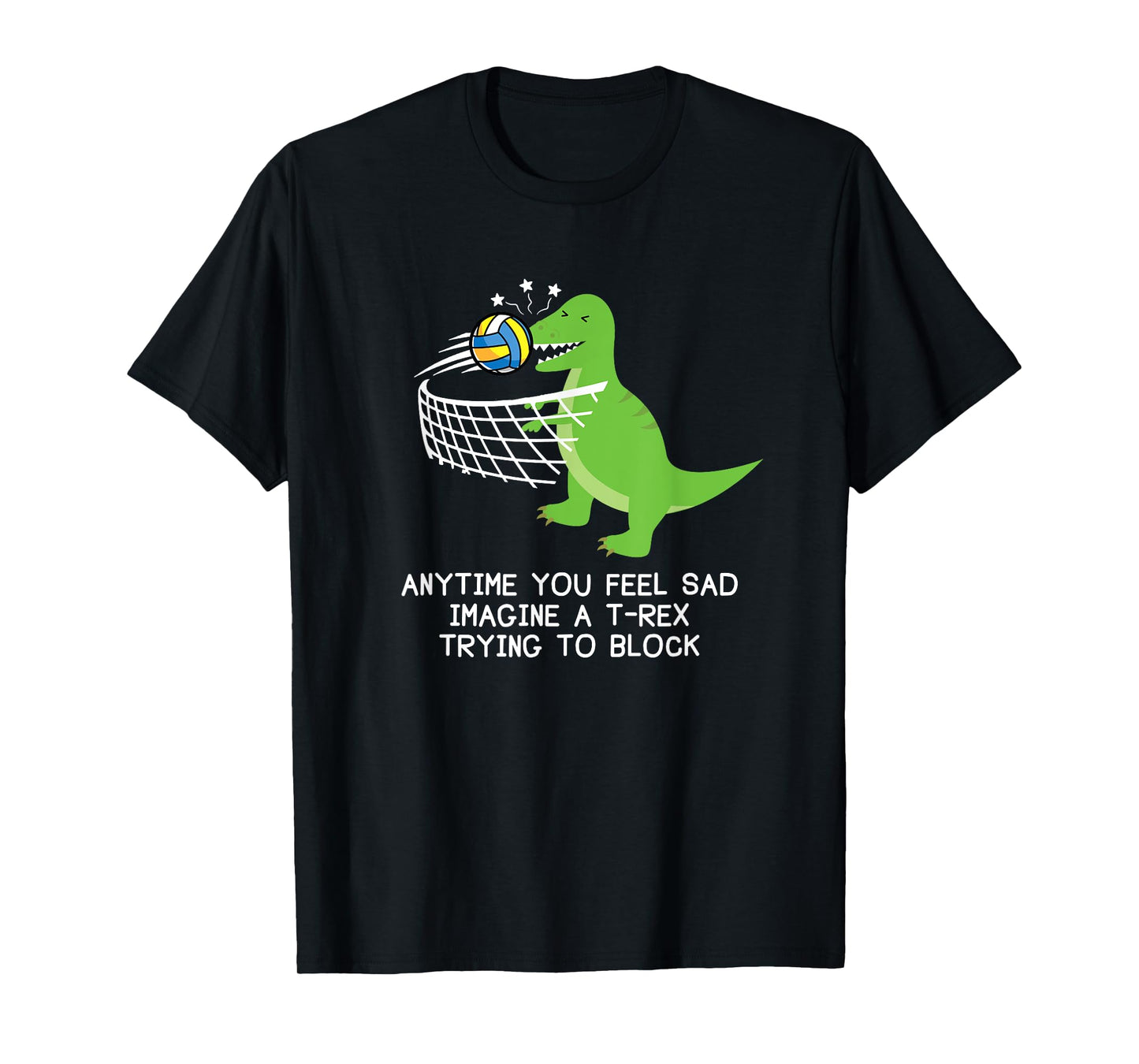 Volleyball T-Rex T-Shirt, Funny Volleyball Player Shirt T-Shirt