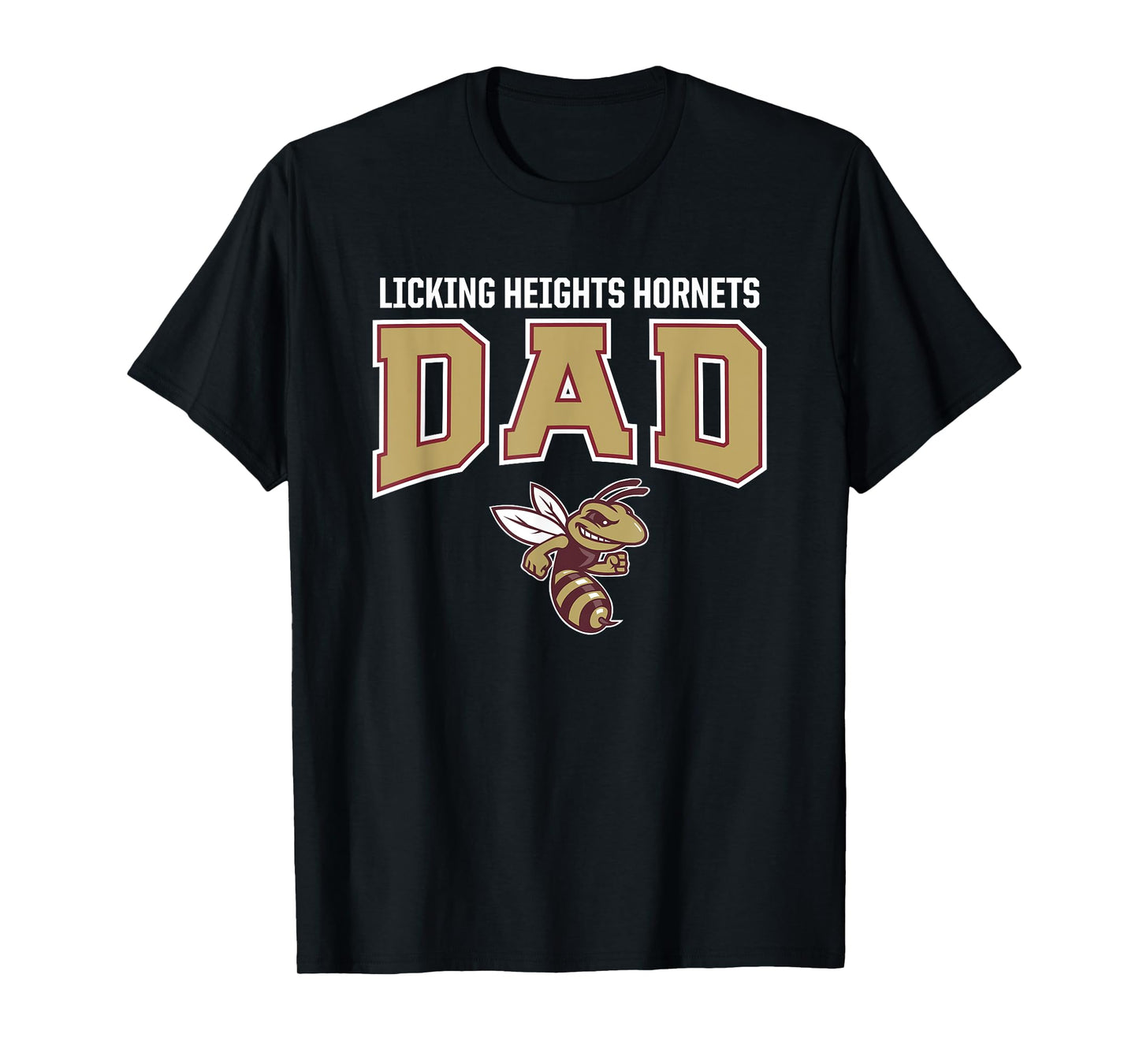 Licking Heights Hornets Logo Dad HS T-Shirt