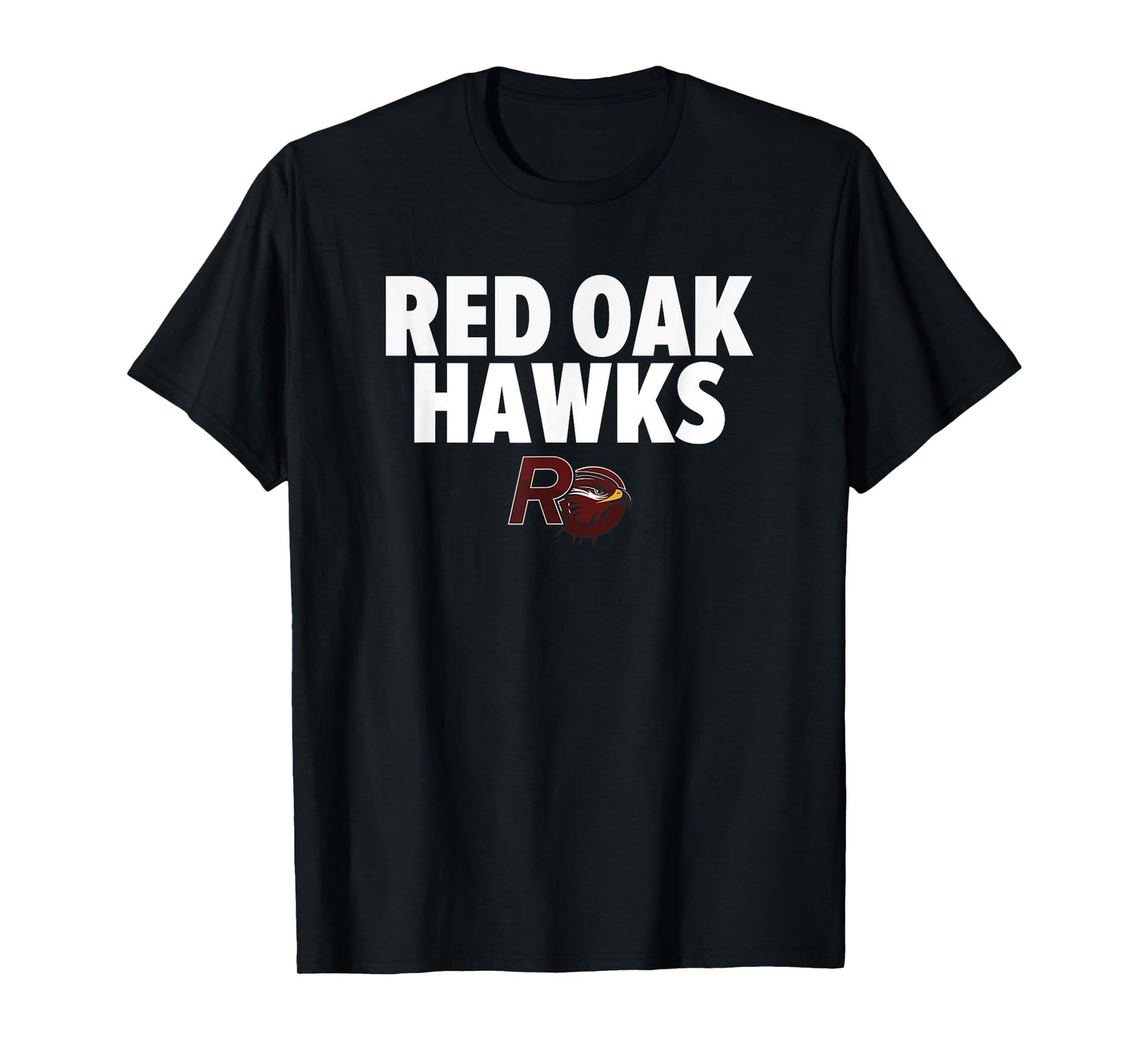 Red Oak Hawks Logo Bold HS T-Shirt
