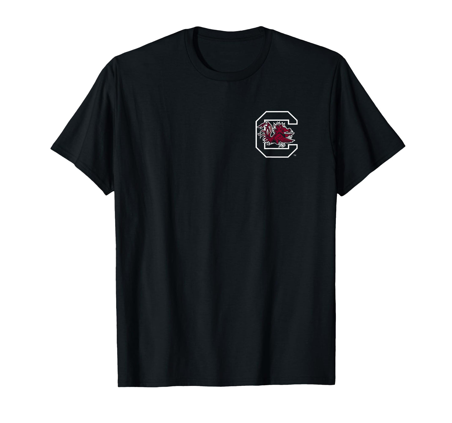 South Carolina Gamecocks Front/Back Football Black T-Shirt