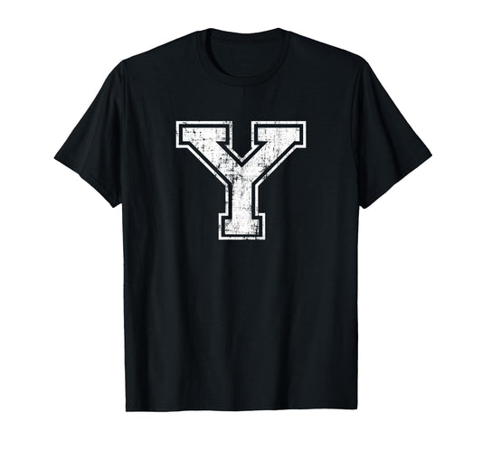 Letter Y Uppercase Alphabet Initial School College Varsity T-Shirt