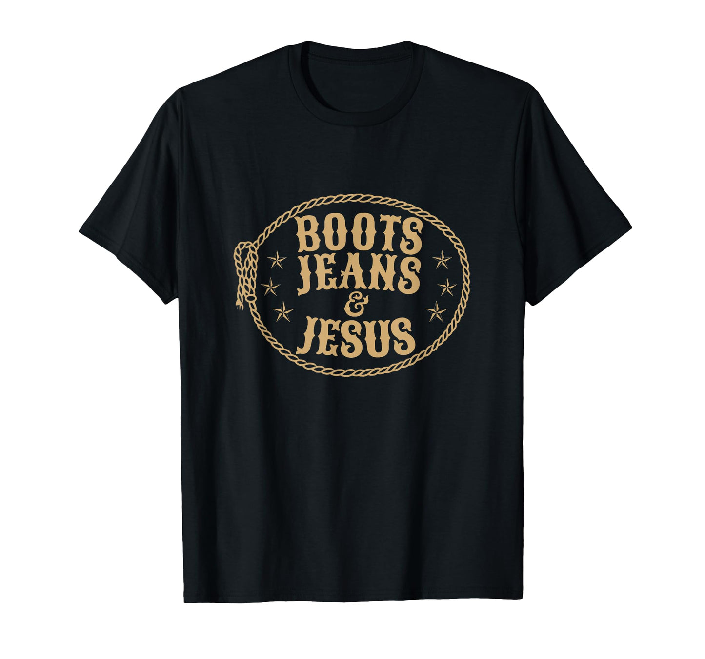 Cute Boots Jeans And Jesus Cowgirl Christian Country Western T-Shirt