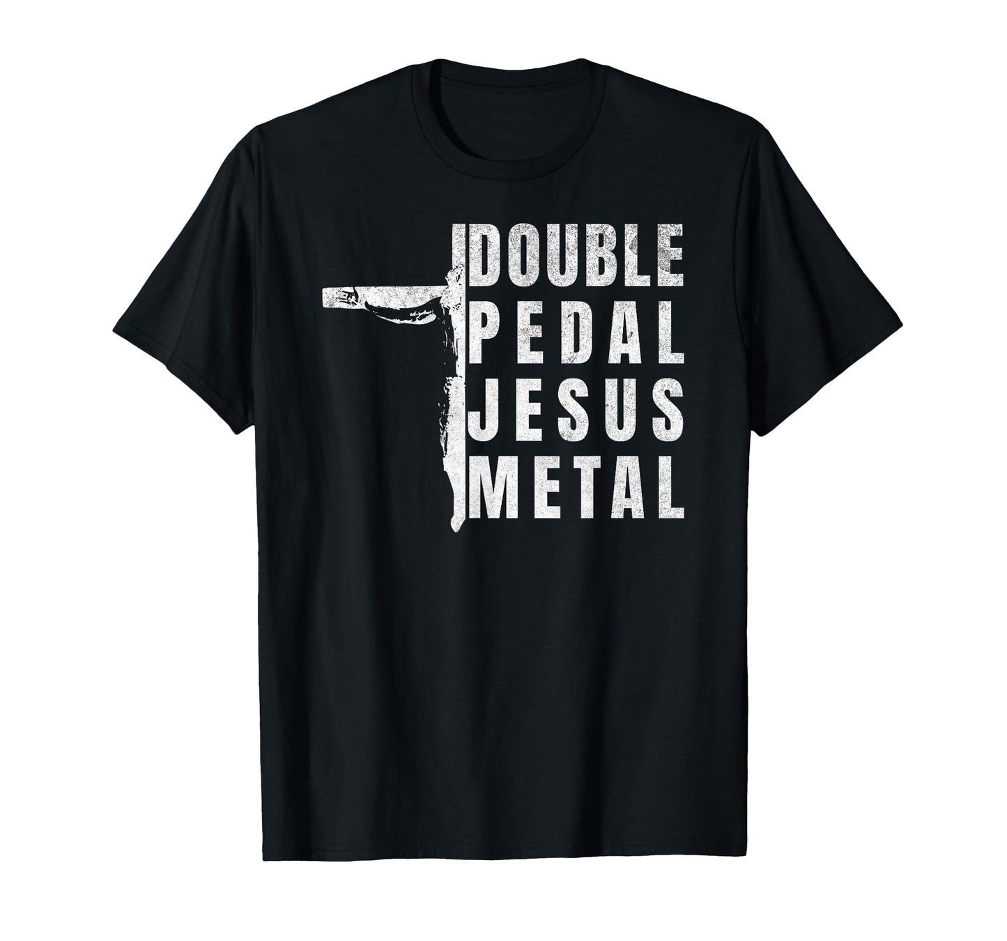 Christian Metal Rock Double Pedal Jesus Metal Religious T-Shirt